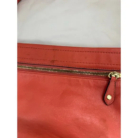 Coach Ashley Coral Leather Crossbody Shoulder Bag GS - Picture 4 of 6